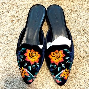 JCrew Embroidered Slipper